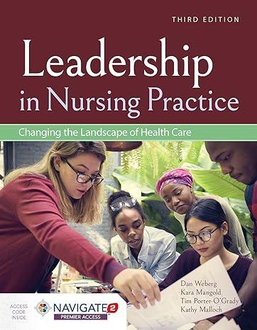 leadership in nursing practice changing the landscape of health care changing the landscape of health care