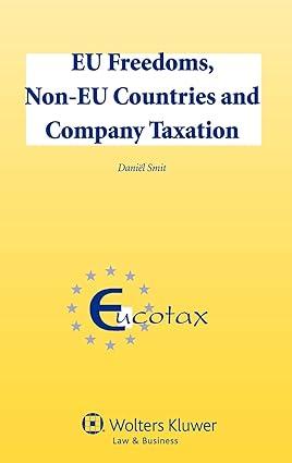 eu freedoms non eu countries and company taxation 1st edition daniel smit 9041140417, 978-9041140418