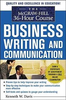 the mcgraw hill 36 hour course in business writing and communication 1st edition kenneth davis 0071441271,