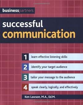business partners successful communication 1st edition ken lawson 1847733999, 978-1847733993