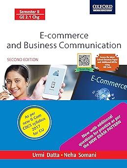 e-commerce and business communications 2nd edition urmi dutta 0199495165, 978-0199495160