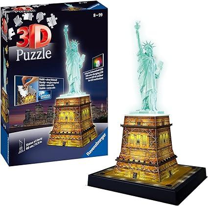 ravensburger statue of liberty 3d jigsaw puzzle for adults and  ravensburger b01d24nu5m