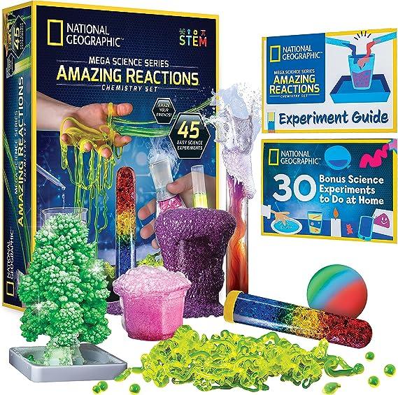national geographic amazing chemistry set with 45 science experiments  national geographic b093cpzyr8