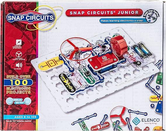 elenco electronics llc snap circuits jr sc-100 electronics exploration kit  elenco electronics llc b00008bfzh