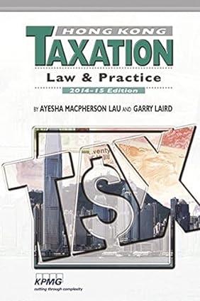hong kong taxation law and practice 2014 edition ayesha macpherson lau , david flux , ayesha macpherson,