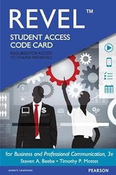 revel student access code card for business and professional communication 3rd edition steven beebe, timothy