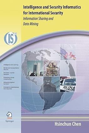 intelligence and security informatics for international security information sharing and data mining 1st
