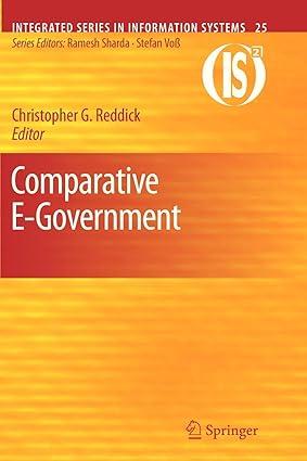 comparative e-government 2010 edition christopher g. reddick 1461426618, 978-1461426615