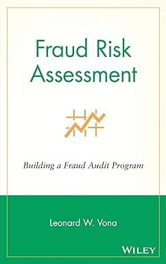 fraud risk assessment building a fraud audit program 1st edition leonard w. vona 047012945x, 978-0470129456