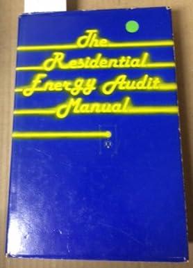 residential energy audit manual 1st edition fairmont 0915586541, 978-0915586547
