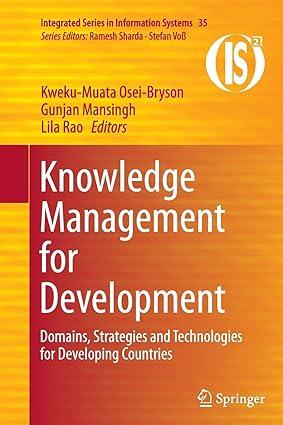 knowledge management for development domains strategies and technologies for developing countries 1st edition