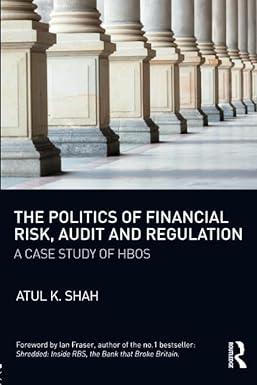 the politics of financial risk audit and regulation 1st edition atul shah 1138042358, 978-1138042353