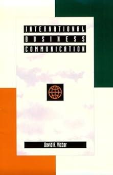 international business communication 1st edition david a. victor 0673460916, 978-0673460912