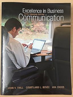 excellence in business communication 5th edition john v. thill 0132825929, 978-0132825924