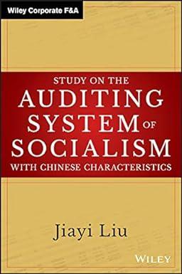 study on the auditing system of socialism with chinese characteristics 1st edition jiayi liu 111932470x,