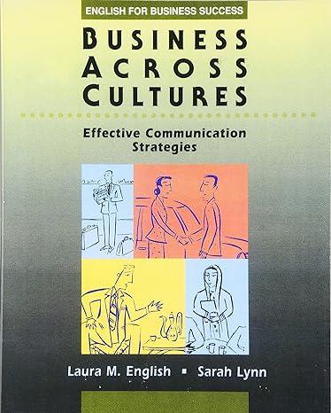 business across cultures effective communication strategies 1st edition laura m. english, sarah lynn