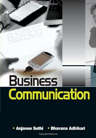 business communication 1st edition dr. anjanee sethi, bhavana adhikari 0071067663, 978-0071067669