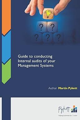 guide to conducting internal audits of your management systems 1st edition martin pykett b099c3gpmh,