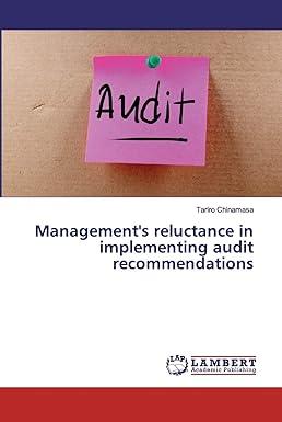 managements reluctance in implementing audit recommendations 1st edition tariro chinamasa 6139980240,