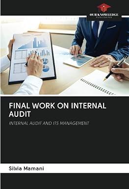 final work on internal audit internal audit and its management 1st edition silvia mamani 6203099651,