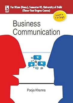 business communication 1st edition pooja khanna 9325987414, 978-9325987418