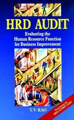 hrd audit evaluating the human resource function for business improvement 1st edition rao 0761993509,