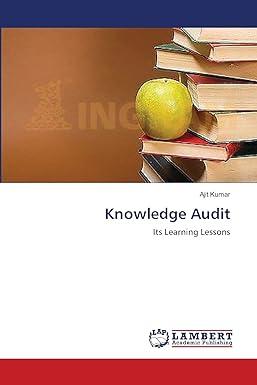 knowledge audit its learning lessons 1st edition ajit kumar 3659494836, 978-3659494833