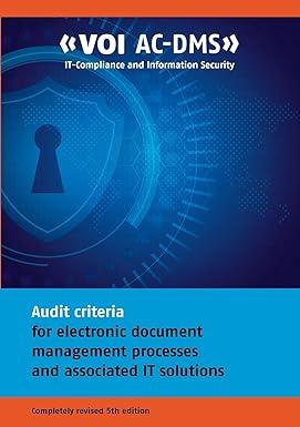 audit criteria for electronic document management processes and associated it solutions 5th edition alexander