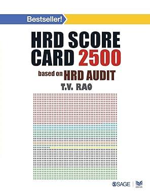 hrd score card 2500 based on hrd audit 1st edition t v rao 8178298368, 978-8178298368
