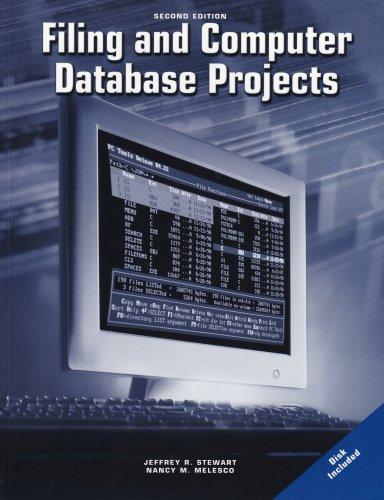 filing and computer database projects 2nd edition jeffrey stewart 007822781x, 9780078227813