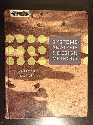 systems analysis and design methods 7th edition jeffrey whitten, lonnie bentley 0073052337, 978-0073052335