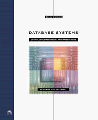 database systems design implementation and management 3rd edition peter rob, carlos coronel 0760049041,