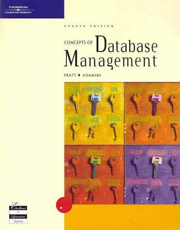 concepts of database management 4th edition philip j. pratt, joseph j. adamski 0619064625, 978-0619064624