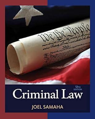 criminal law 12th edition joel samaha 1305577388, 9781305577381