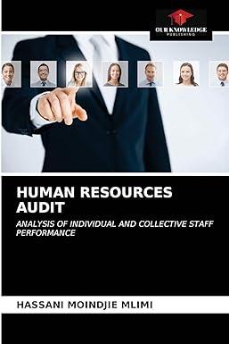 human resources audit analysis of and collective staff performance 1st edition hassani moindjie mlimi