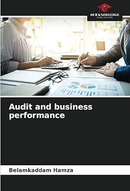 audit and business performance 1st edition belamkaddam hamza 6205444062, 978-6205444061