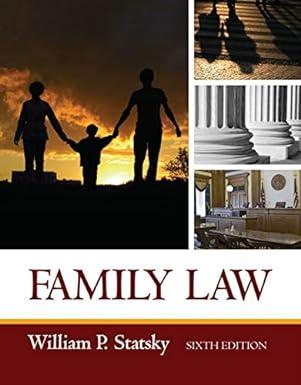 family law 6th edition william p. statsky 1435440749, 978-1435440746