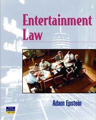 entertainment law 1st edition adam epstein 0131147439, 978-0131147430