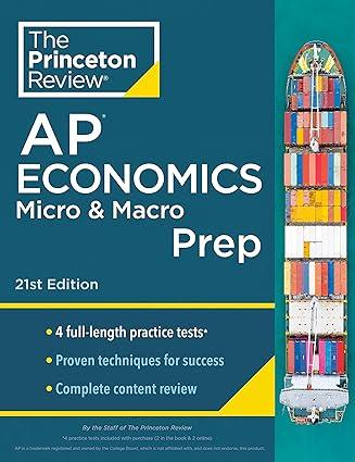 ap economics micro and macro prep 21st edition the princeton review 978-0593516799