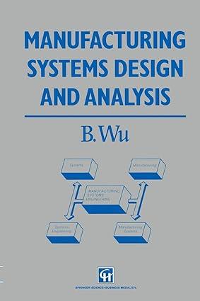 manufacturing systems design and analysis 1st edition b. wu 0412408406, 978-0412408403