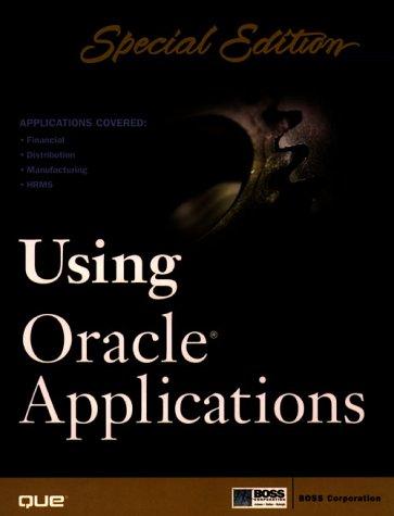 special edition using oracle applications 1st edition boss corporation 0789712806, 978-0789712806