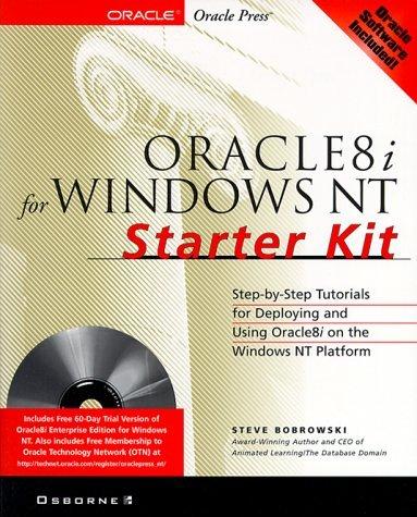 oracle8i for windows nt starter kit 1st edition steve bobrowski 007212248x, 978-0072122480