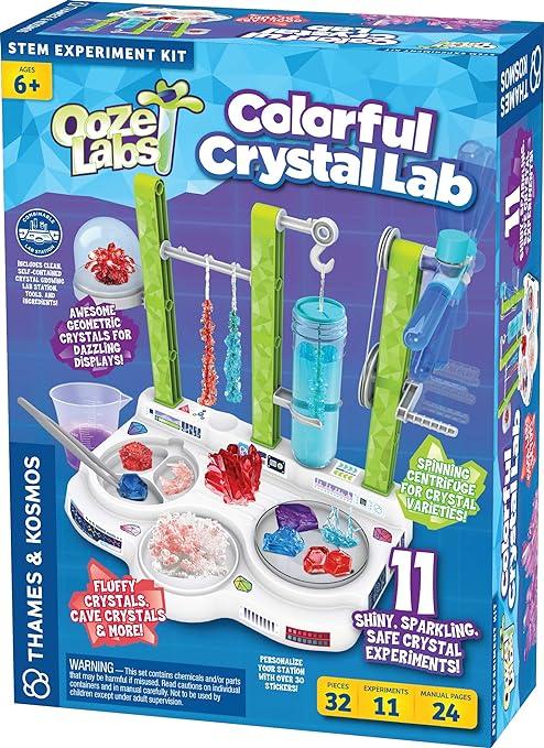thames and kosmos ooze labs colorful crystal lab stem experiment kit  thames & kosmos b085p3tvm8