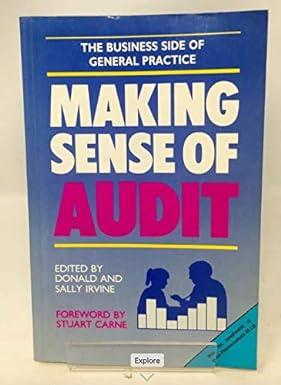 making sense of audit business side of general practice 1st edition donald sal irvine 1870905121,