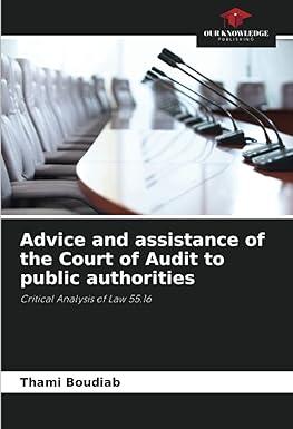 advice and assistance of the court of audit to public authorities critical analysis of law 5516 1st edition