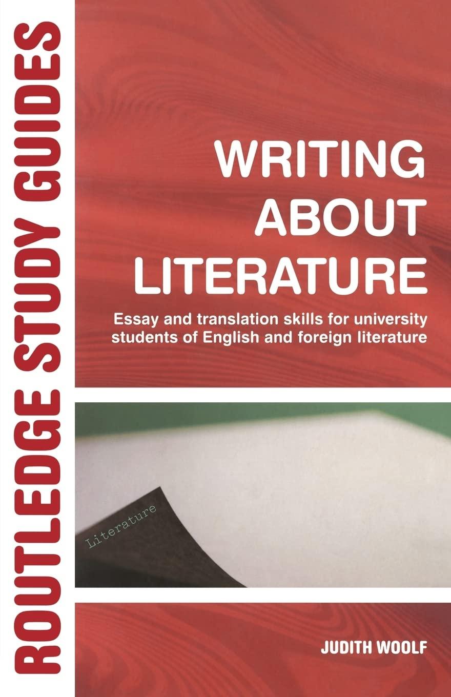 writing about literature essay and translation skills for university students of english and foreign