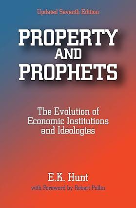 property and prophets the evolution of economic institutions and ideologies 7th edition e. k. hunt