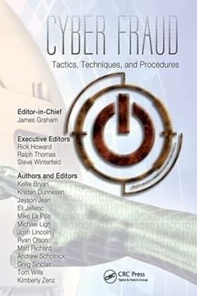 cyber fraud tactics techniques and procedures 1st edition rick howard 1420091271, 978-1420091274