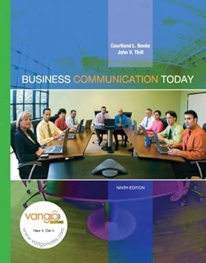 business communication today 9th edition courtland bovee 0135146828, 978-0135146828