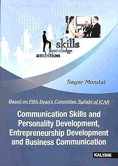 communication skills and personality development entrepreneurship development and business communication 1st